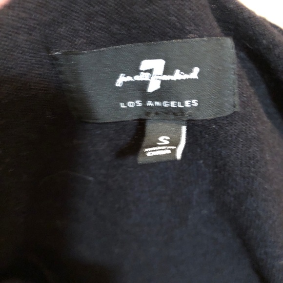 7 for all mankind black sweater - Picture 2 of 3